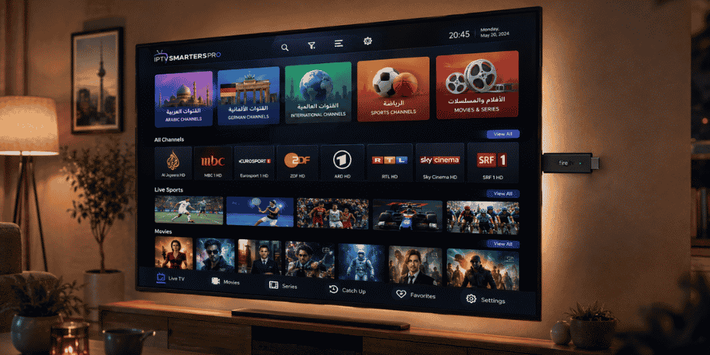 تشغيل تطبيق IPTV Smarters Pro على جهاز Firestick في المانيا